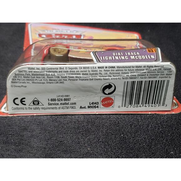 Disney Pixar Cars Dirt Track Lightning McQueen No 3 Collect Them All Diecast Car - Picture 4 of 4